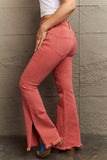 RISEN Bailey Full Size High Waist Side Slit Flare Jeans - Trendsi - Flyclothing LLC