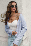 Cable-Knit Button Down Cardigan - Trendsi - Flyclothing LLC