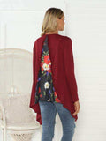 Floral Open Front Long Sleeve Cardigan - Trendsi - Flyclothing LLC