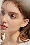 Moissanite 925 Sterling Silver Cuff Earrings - Trendsi - Flyclothing LLC
