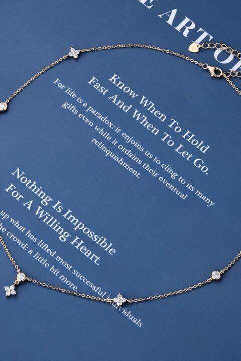 Moissanite 925 Sterling Silver Necklace - Trendsi - Flyclothing LLC