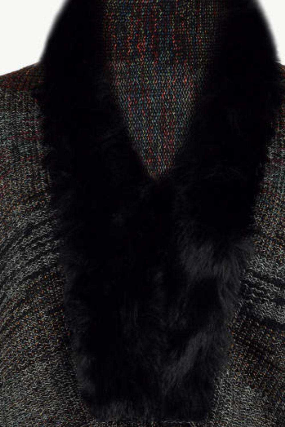 Open Front Fringe Hem Poncho - Trendsi - Flyclothing LLC