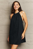Spliced Lace Round Neck Sleeveless Dress - Trendsi - Flyclothing LLC