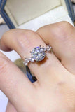 2 Carat Moissanite 925 Sterling Silver Ring - Trendsi - Flyclothing LLC