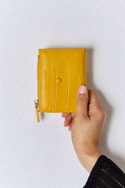 David Jones Texture PU Leather Mini Wallet - Trendsi - Flyclothing LLC