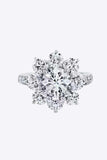 1 Carat Moissanite Flower Ring - Trendsi - Flyclothing LLC