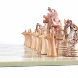 Hand Carved Soapstone Animal Chess Set - 15" Board - Smolart - Smolart