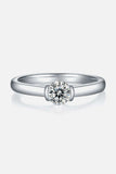 Moissanite 925 Sterling Silver Solitaire Ring - Trendsi - Flyclothing LLC