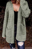 Open Front Dropped Shoulder Cardigan with Pockets - Trendsi - Flyclothing LLC