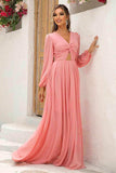 Twist Front Cutout Long Sleeve Dress - Trendsi - Flyclothing LLC