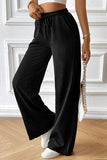 Drawstring Wide Leg Pants with Pocketed - Trendsi - Flyclothing LLC