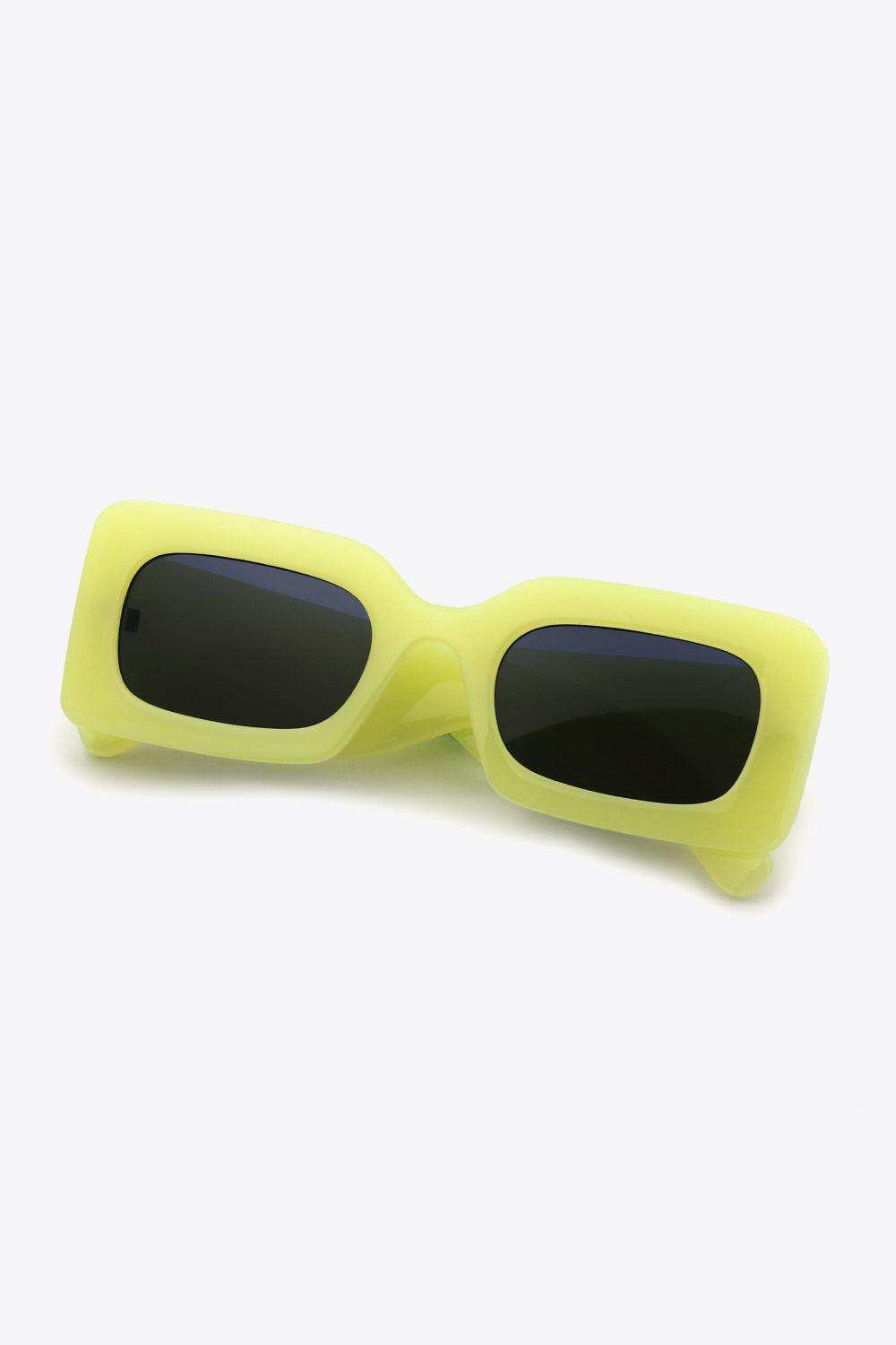 Polycarbonate Frame Rectangle Sunglasses - Trendsi - Flyclothing LLC