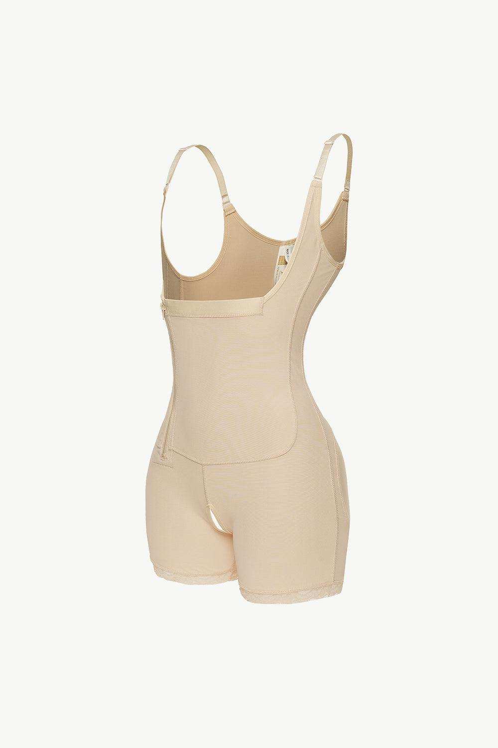 Full Size Side Zipper Under-Bust Shaping Bodysuit - Trendsi - Flyclothing LLC