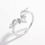 Inlaid Zircon 925 Sterling Silver Ring - Trendsi - Flyclothing LLC