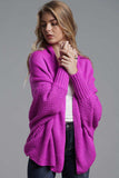 Dolman Sleeve Open Front Ribbed Trim Longline Cardigan - Trendsi - Flyclothing LLC