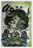 Dottie Gleason Explicit Zombie Girl 12 x 18 Art Print - Dottie Gleason - Flyclothing LLC