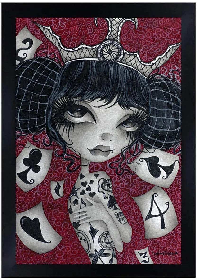Dottie Gleason House of Cards 12 x 18 Art Print - Dottie Gleason - Flyclothing LLC
