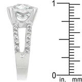 Double Band Cubic Zirconia Engagement Ring - JGI - Flyclothing LLC