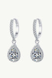 Moissanite Teardrop Earrings - Trendsi - Flyclothing LLC