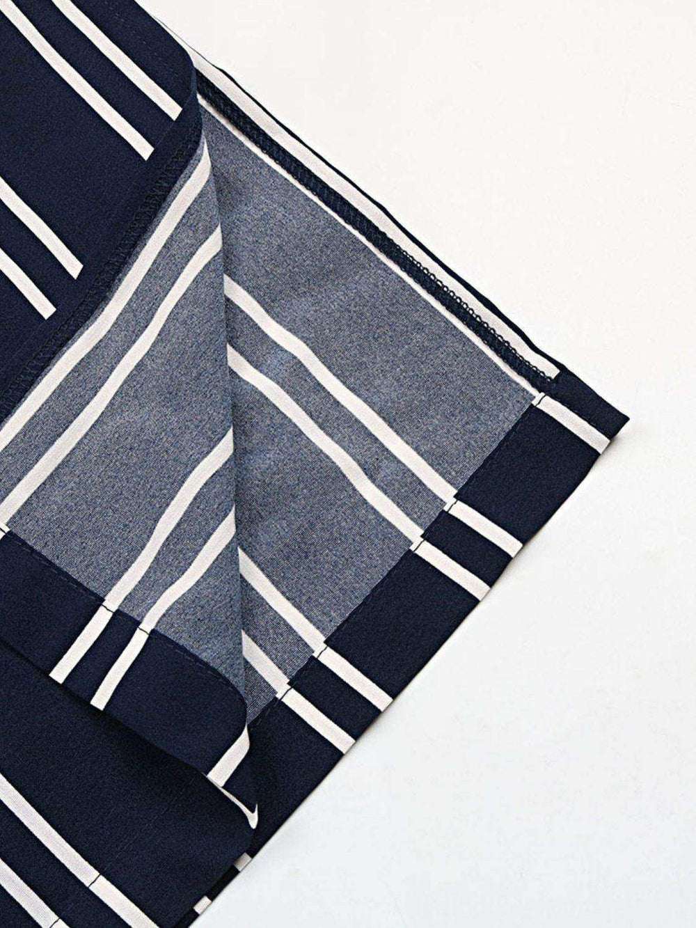 Striped Slit Wide Leg Pants - Trendsi - Flyclothing LLC