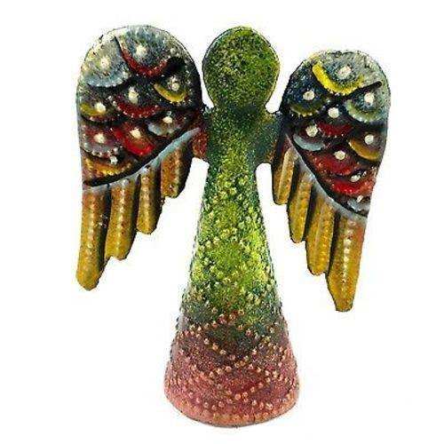 Painted Steel Drum Angel - 4 Inch - Croix des Bouquets (H) - Croix des Bouquets - Flyclothing LLC