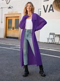 Full Size Collared Open Front Duster Cardigan - Trendsi - Flyclothing LLC