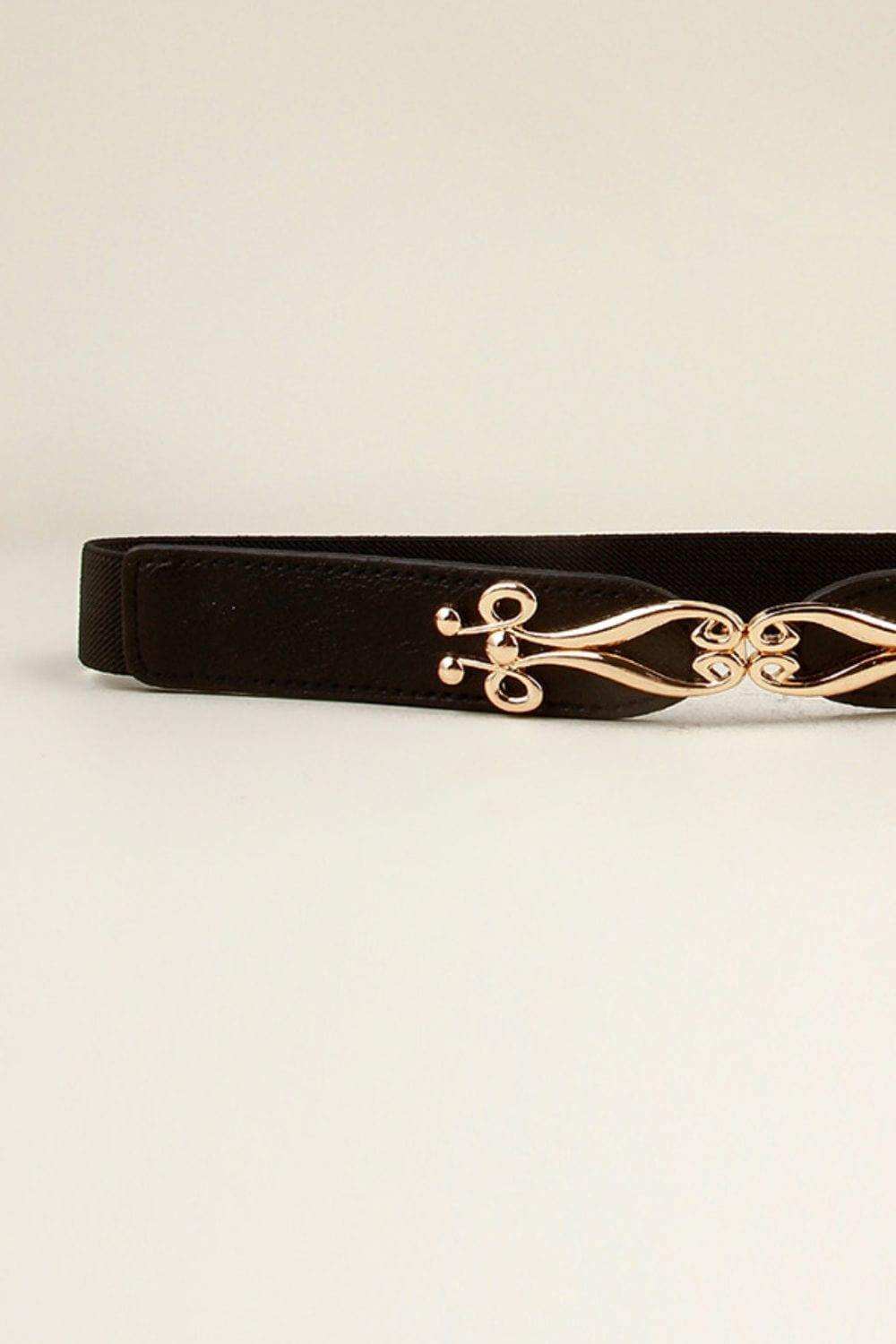 Alloy Buckle Elastic Belt - Trendsi - Flyclothing LLC