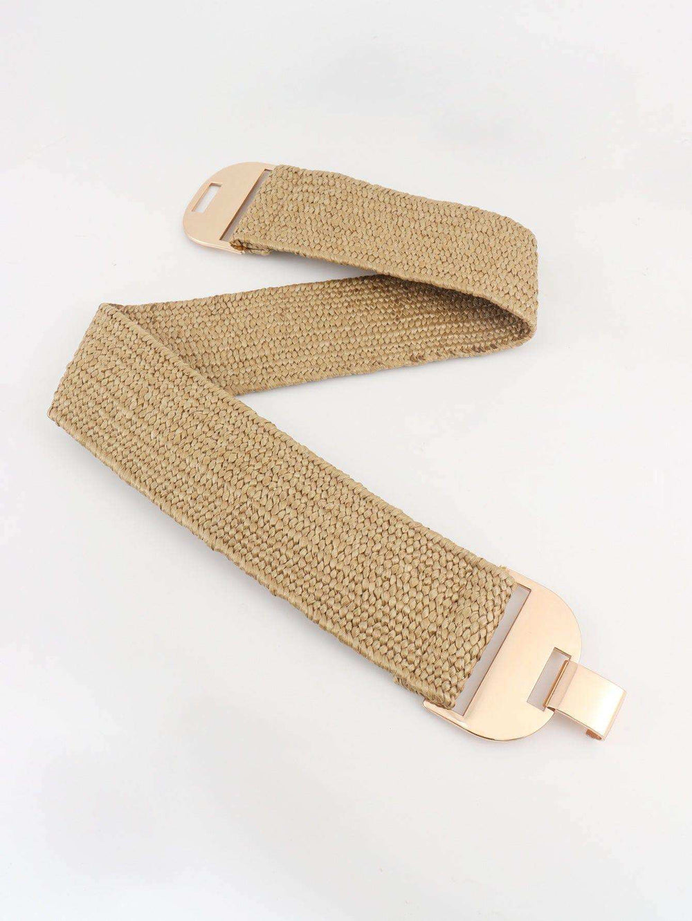 Alloy Buckle Elastic Belt - Trendsi - Flyclothing LLC