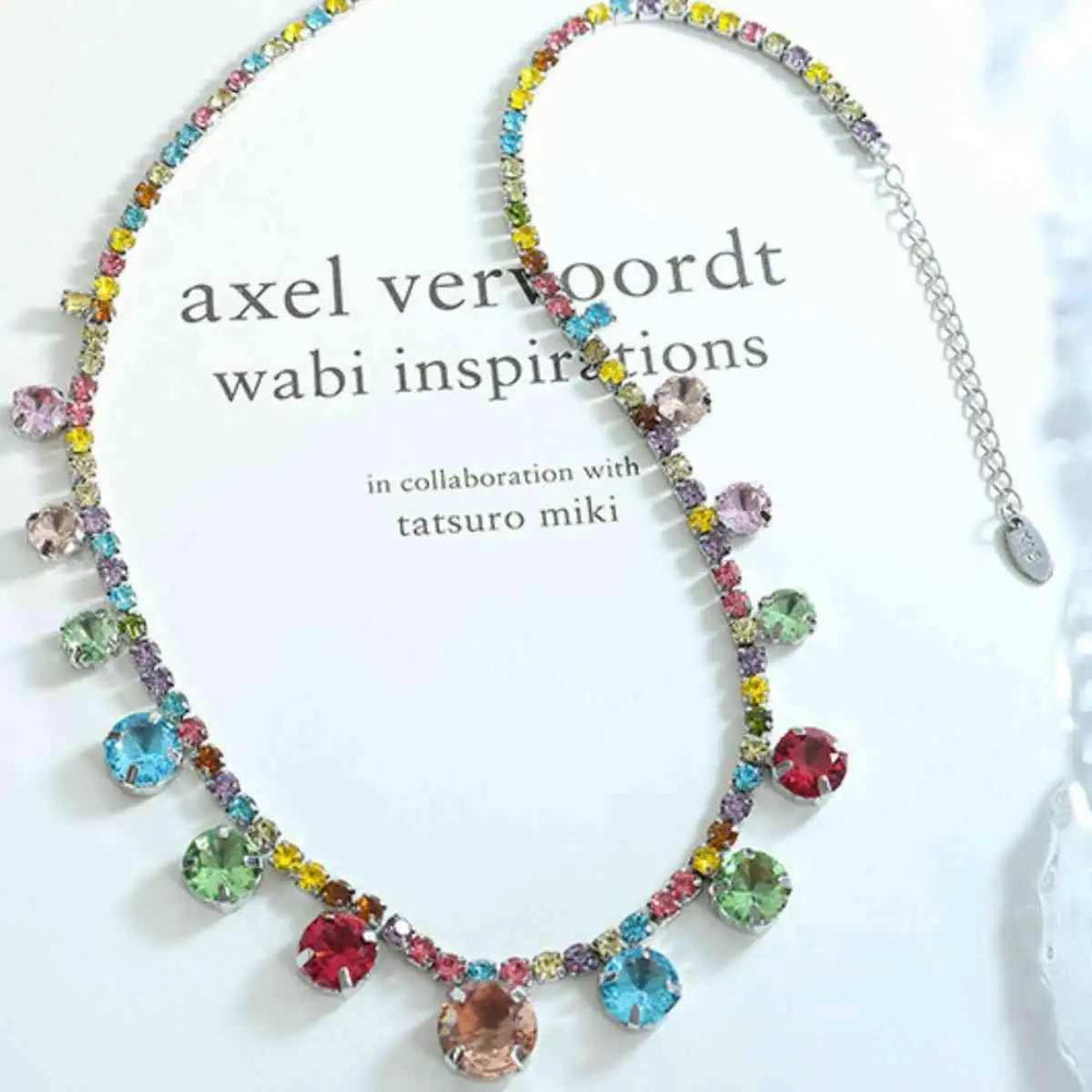 Crystal Copper Chain Necklace - Trendsi - Flyclothing LLC