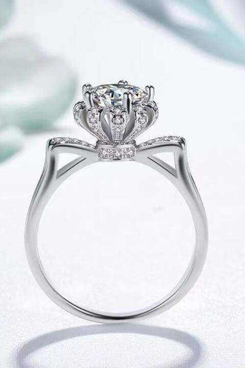 1 Carat Moissanite 925 Sterling Silver Ring - Trendsi - Flyclothing LLC