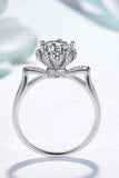 1 Carat Moissanite 925 Sterling Silver Ring - Trendsi - Flyclothing LLC