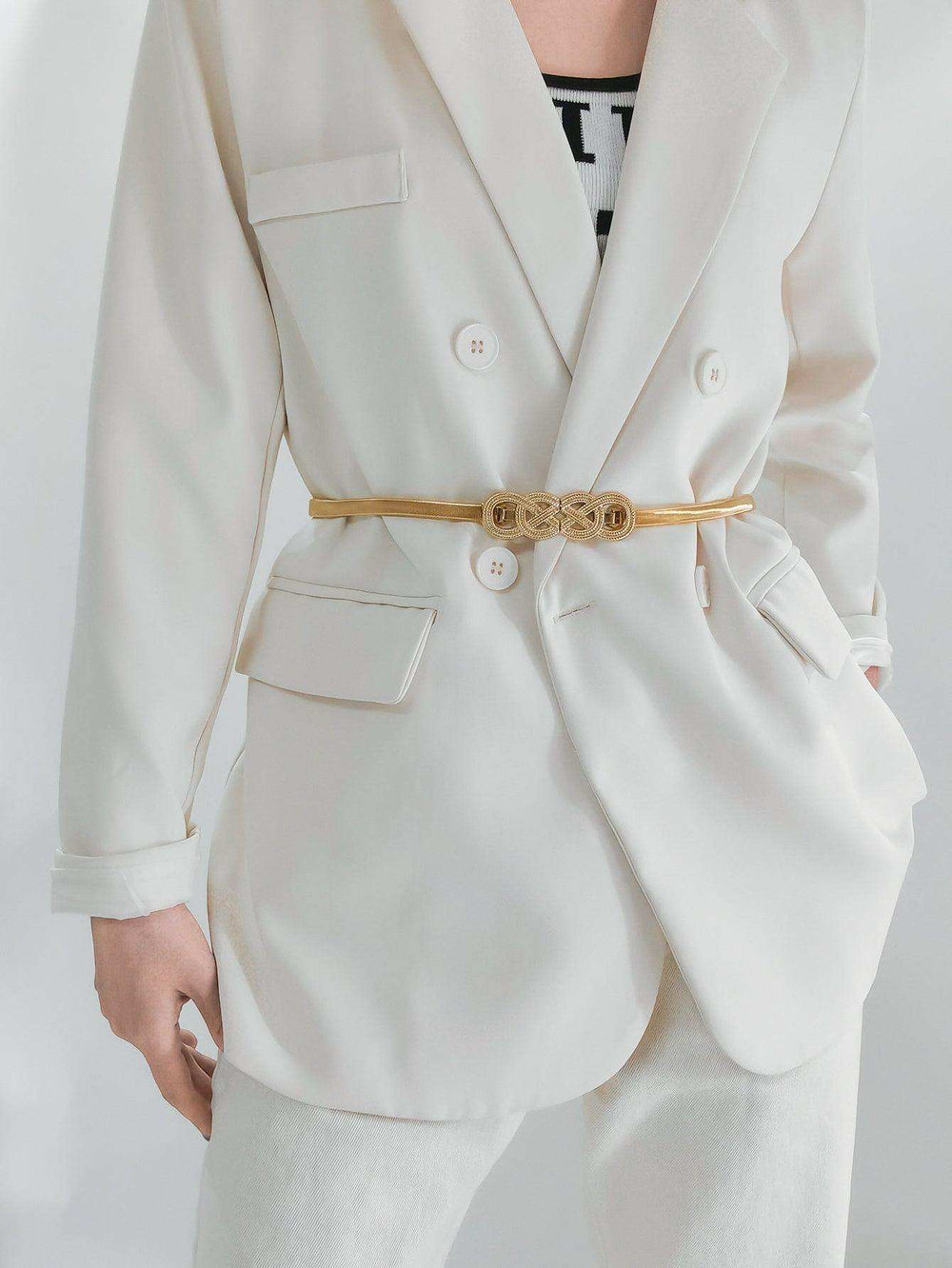 Knot Buckle Metal Belt - Trendsi - Flyclothing LLC