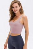 Cropped Scoop Neck Active Tank Top - Trendsi - Flyclothing LLC