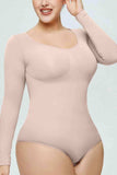 Long Sleeve Shaping Bodysuit - Trendsi - Flyclothing LLC