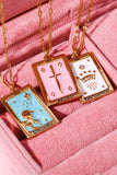 Tarot Card Pendant Copper Necklace - Trendsi - Flyclothing LLC