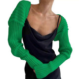 Long Sleeve Knit Bolero - Trendsi - Flyclothing LLC