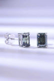 2 Carat Moissanite Stud Earrings in Green - Trendsi - Flyclothing LLC