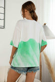 Tie-Dye Round Neck Tee Shirt - Trendsi - Flyclothing LLC