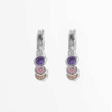 Zircon 925 Sterling Silver Huggie Earrings - Trendsi - Flyclothing LLC