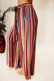 Printed Tied Wide Leg Pants - Trendsi - Flyclothing LLC