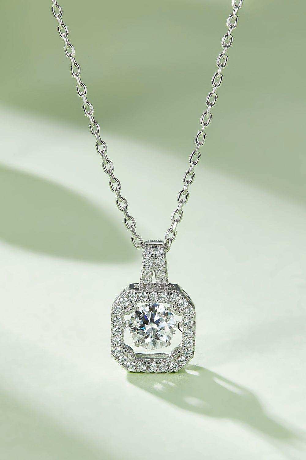 Moissanite 925 Sterling Silver Necklace - Trendsi - Flyclothing LLC