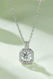 Moissanite 925 Sterling Silver Necklace - Trendsi - Flyclothing LLC