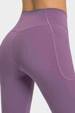 V-Waist Yoga Leggings with Pockets - Trendsi - Flyclothing LLC