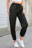 Long Tie Waist Pocketed Pants - Trendsi - Flyclothing LLC