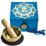 Mini Meditation Bowl Box: 2" Throat Chakra - DZI (Meditation) - DZI (Meditation)