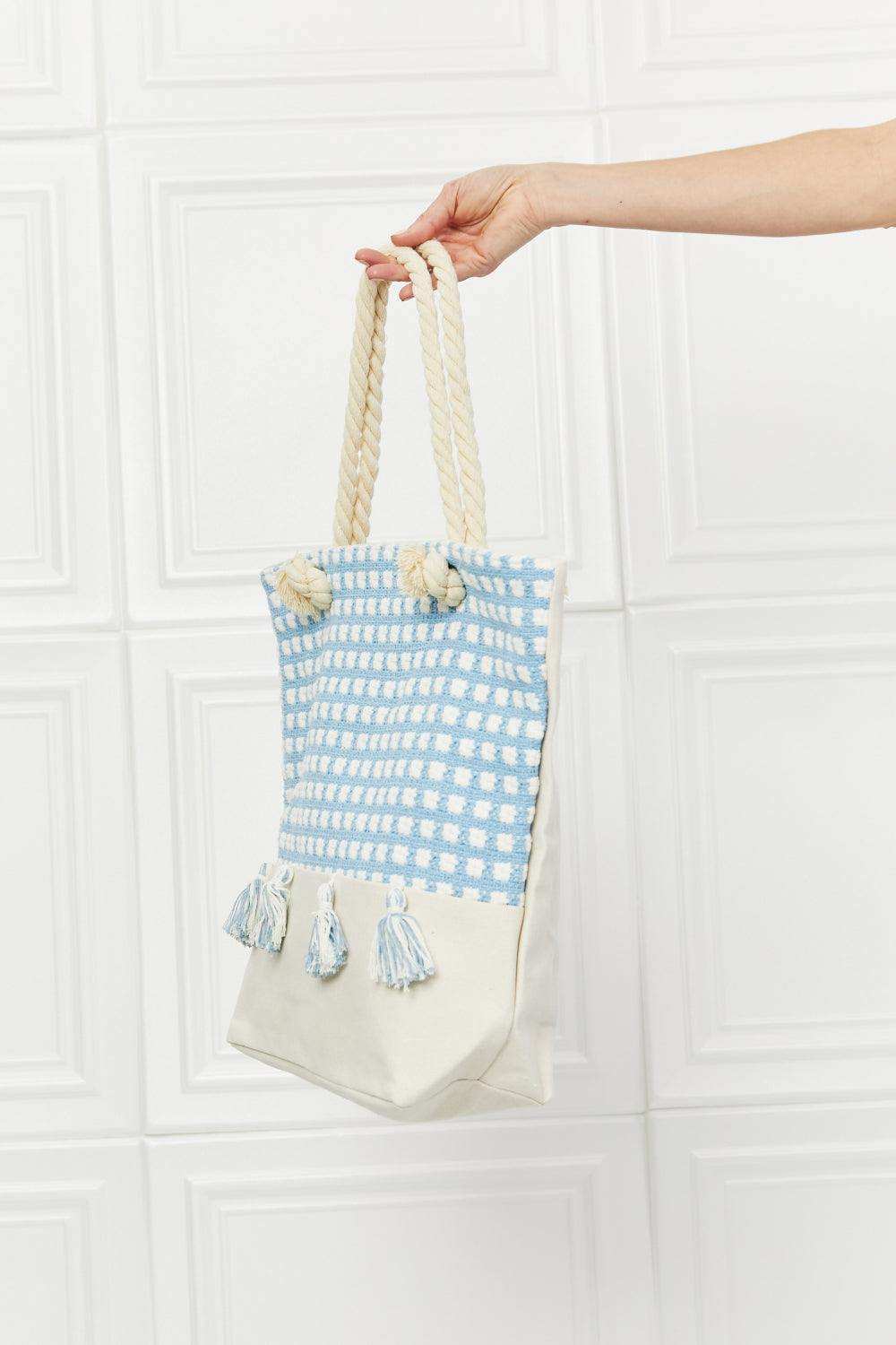 Justin Taylor Picnic Date Tassle Tote Bag - Trendsi - Flyclothing LLC