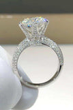 5 Carat Moissanite 6-Prong Ring - Trendsi - Flyclothing LLC