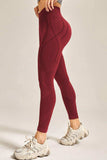 Wide Waistband Long Active Pants - Trendsi - Flyclothing LLC