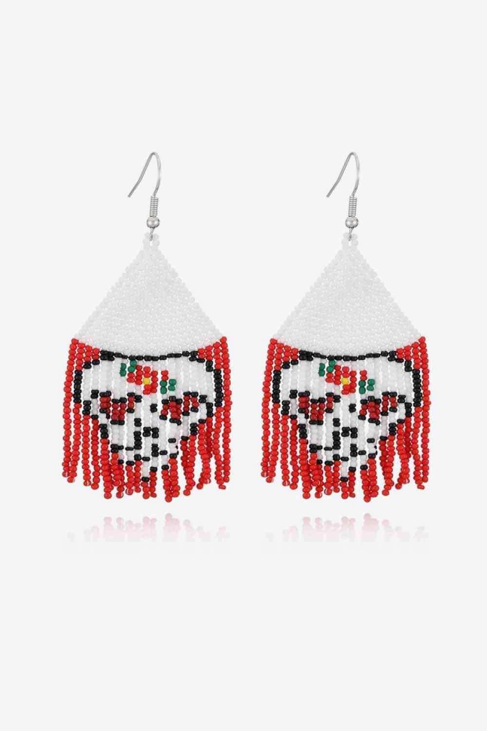 Beaded Dangle Earrings - Trendsi - Flyclothing LLC