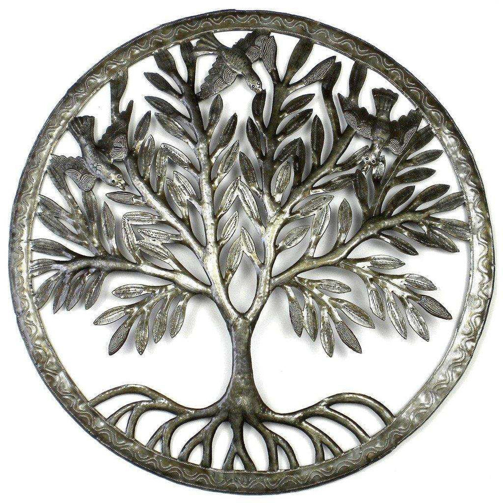 Tree of Life in Ring Wall Art - Croix des Bouquets - Croix des Bouquets - Flyclothing LLC